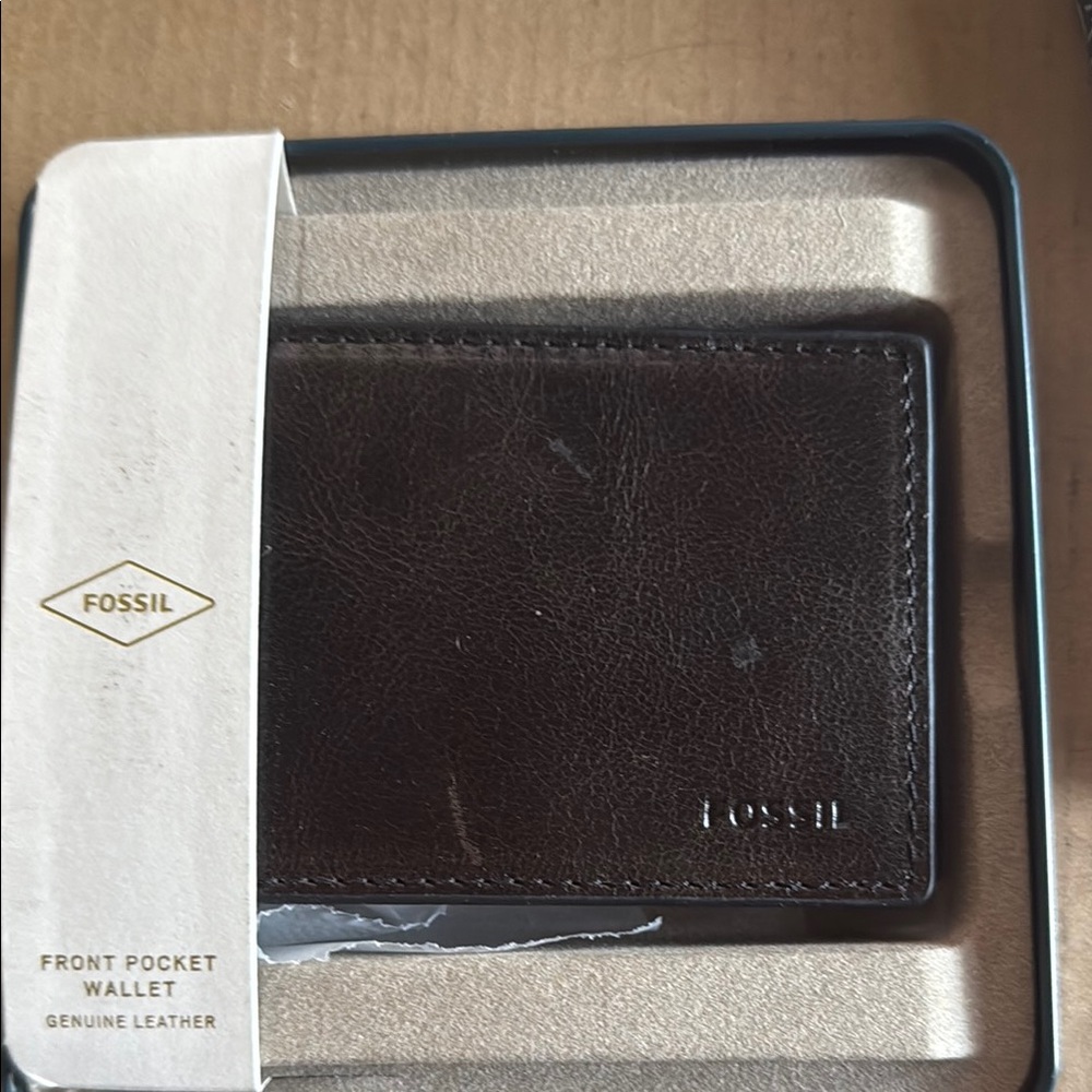 Fossil Men's Andrew FPW Bifold Black leather Wallet M4391001